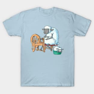 Ewe at the Spinning Wheel T-Shirt